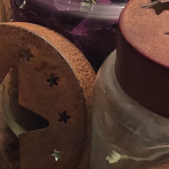 Starry Night Candle Holders or Potpourri Holders or Craft Jar (3) - Picture 3 of 8